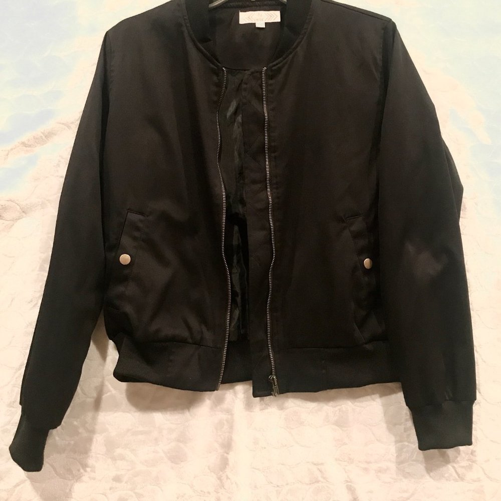 Black Bomber Jacket